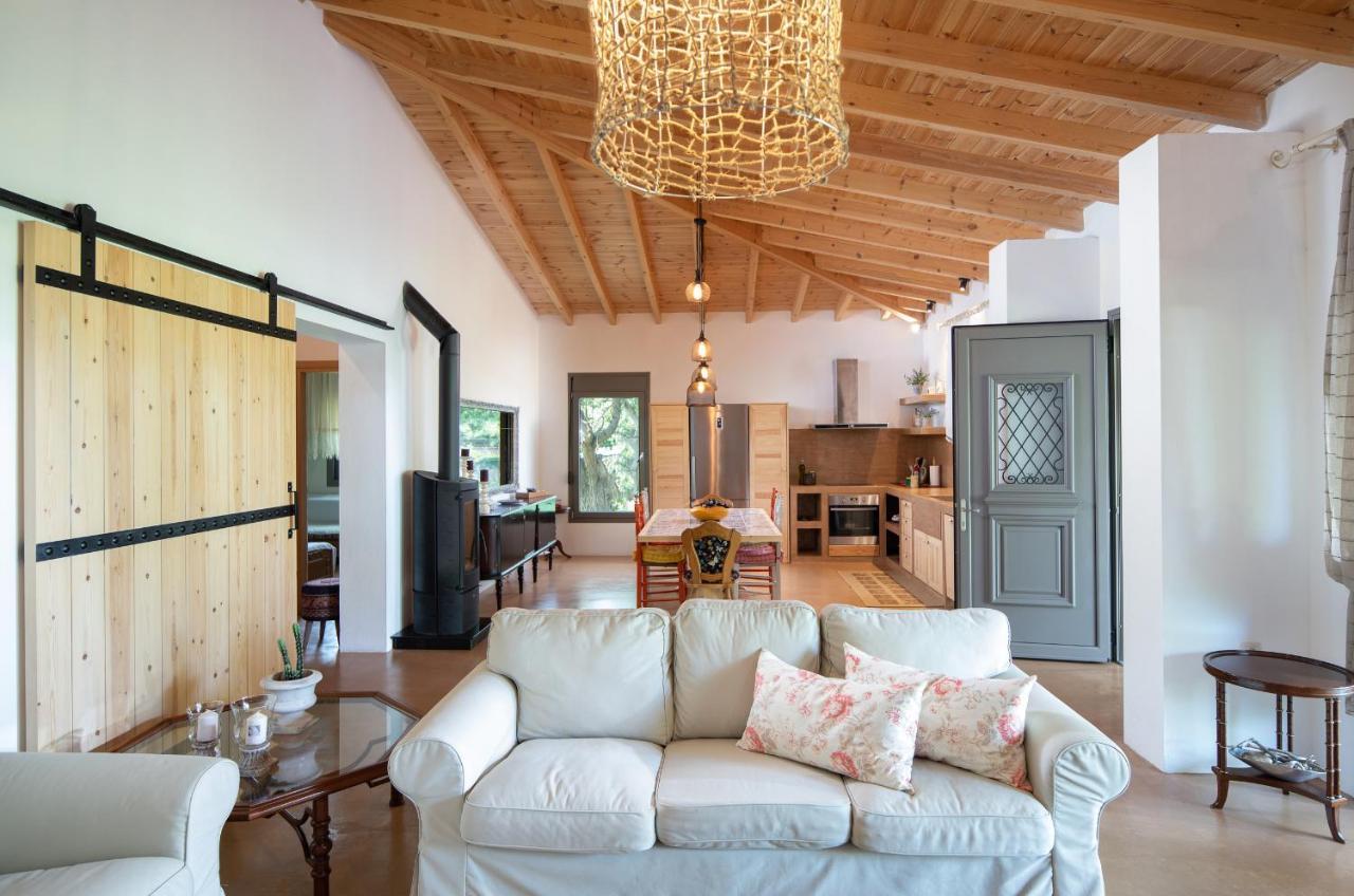 Villa Menie - Golden Fig Sykia Lodge Paralia Sikias المظهر الخارجي الصورة
