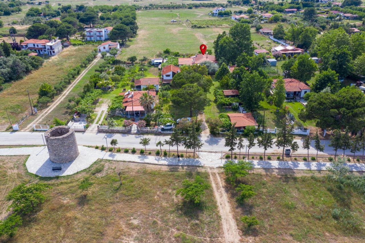 Villa Menie - Golden Fig Sykia Lodge Paralia Sikias المظهر الخارجي الصورة