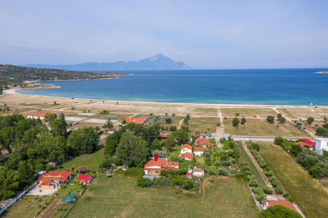 Villa Menie - Golden Fig Sykia Lodge Paralia Sikias المظهر الخارجي الصورة